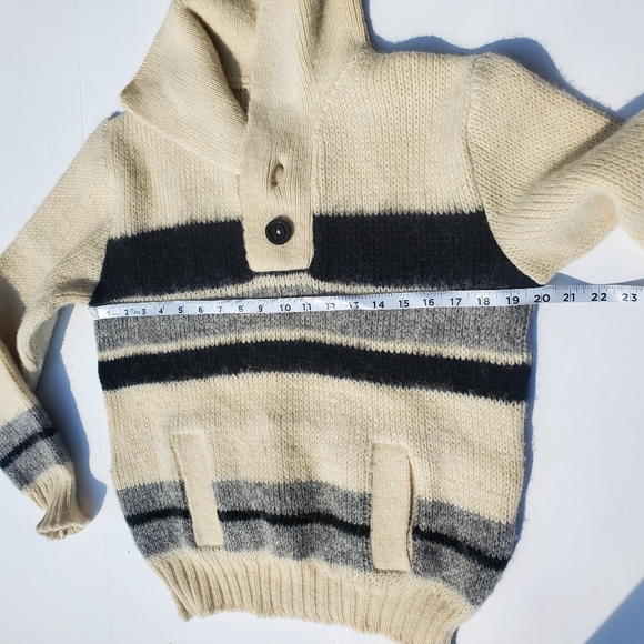 Brown Bison Pullover Knit Sweater Small - Picture 5 of 12